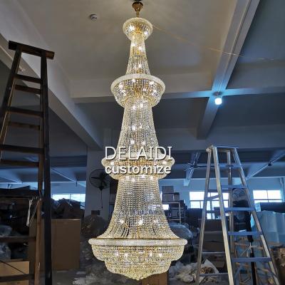 China Traditional French Empire Chandelier Living Room Villa Restaurant Lobby Hotel Crystal Chandelier Wedding Traditional Crystal Pendant Light for sale