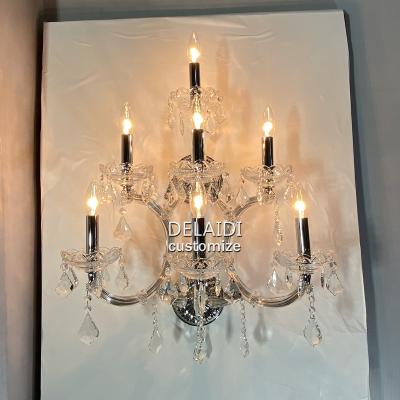 China Maria Theresa Wall Lamp Crystal Light Crystal Living Room Dining Room Wedding Traditional Wall Sconces for sale