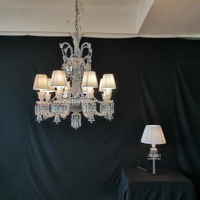 China Traditional Hanging Chandelier Wedding Decorations Lighting French Crystal Chandelier For Dining Room Living Room Bedroom for sale