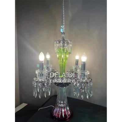 China Modern Good Quality Italian Light Luxury Crystal Chandelier Dining Room Table Lamps for sale