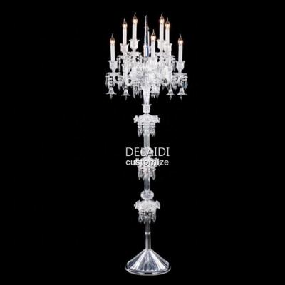 China Traditional Turkish Style Crystal Chandelier Floor Lamp Standing Modern Floor Lights For Living Room Decor for sale