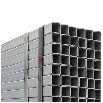 China Structure pipe no deformation dn40 hot dipped galvanized square galvanized iron steel pipes for sale