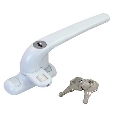 China Modern India Africa Aluminum 7 Shape Door Window Camlock Project Handle With Master Key Lock IndianProduct List Upvc Window Handle for sale