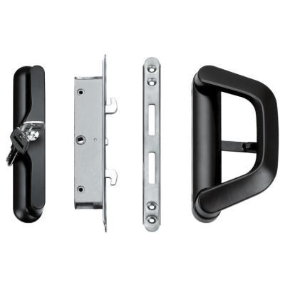 China Modern Aluminum Sliding Door Accessories Handle Lock With Fiji Lock Body And Key G002B for sale