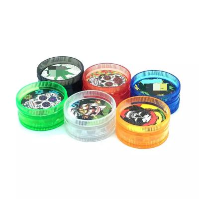 China 2022 JUJI China Portable Wholesale Small Plastic Grinder Free Sample Private Label Custom 30mm Small Herb Grinder for sale