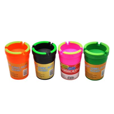 China New American Style Custom ABS Plastic Portable Cheap Butt Bucket Ashtray For Car for sale