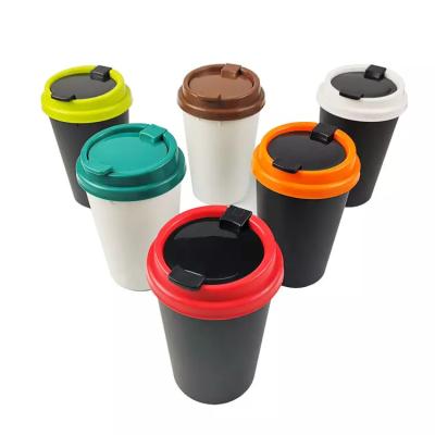 China JUJI 2022 Portable Creative Easy Clean Detachable Plastic Cigarette Cup Car Smokeless Ashtray for sale