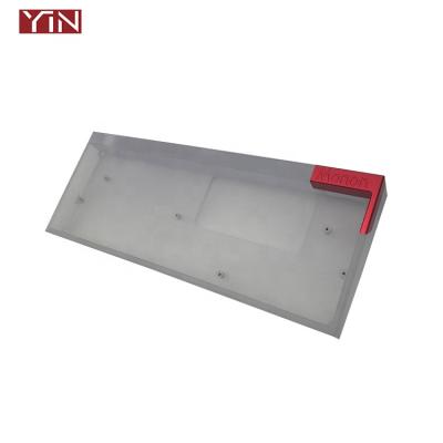 China Aluminum CNC Machining Mechanical Parts Frosted Acrylic Mechanical Keyboard Skin Keyboard for sale