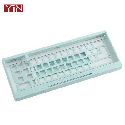 China Rose Aluminum Custom Mechanical Keyboard Ergonomic CNC Keyboard Aluminum Case for sale