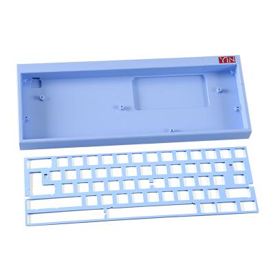 China Aluminum frase service machine parts 65 aluminum mechanical keyboard cnc keyboard diy milling mechanical case for sale