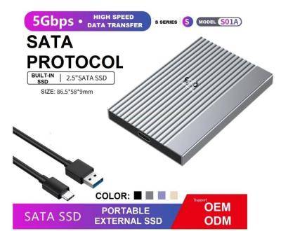 China 128GB 256GB Portable SATA SSD 5gbps 2.5 Inch Sata 3 SSD For Laptop Desktop for sale