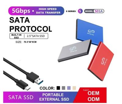 China Alta capacidad 5 Gbps Disco duro externo NGFF y Nvme Interfaz OEM SSD en venta