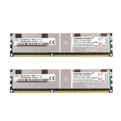 China DDR3 ECC Server RAM 128GB 1333MHz 4G*4 8r*4 1.35V PC3l-10600 Ecc Lr-DIMM Kits X2 Te koop