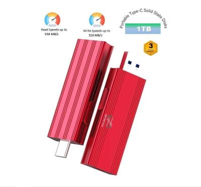 China                    Infinites Portable Type-C Solid State Disks Sk USB 3.2 Flash Drive Provides a Read Speed of up to 550MB/S and a Write Speed of 520MB/S 128GB SSD              for sale