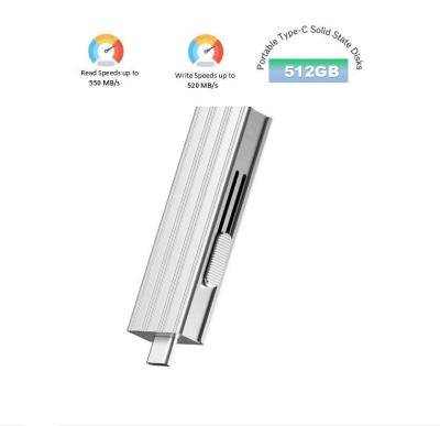 China                    Infinites Portable Type-C Solid State Disks Sk USB 3.2 Flash Drive Provides a Read Speed of up to 550MB/S and a Write Speed of 520MB/S 512GB              for sale