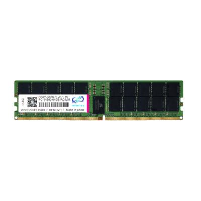 China INFINITES DDR5 Memoria de servidor 5600MHz R-DIMM 64GB Chips originales Alta velocidad de transferencia de datos en venta