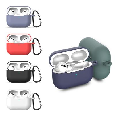 China Soft Cover 3 in 1 Soft Silicone Case For Airpods Pro Airpods Pro Cases TPU Cable Rope Holder Apple Airpods Cover Cute Box for sale