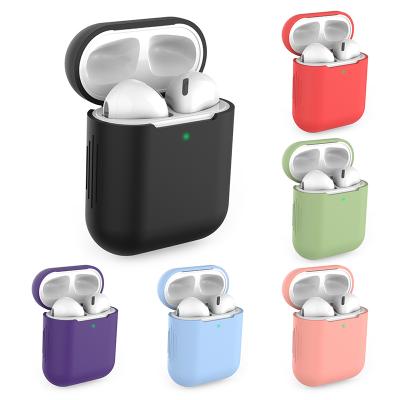 China Luxury Cases For Airpods1 2nd Luxury Silicone Earphone Cover Protective Case For Apple Airpods Case 1&2 Shockproof Sleeve for sale