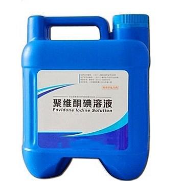 China Paquete plástico transparente de la botella de 5 kilogramos de la solución antiséptica de Povidone de la granja avícola en venta