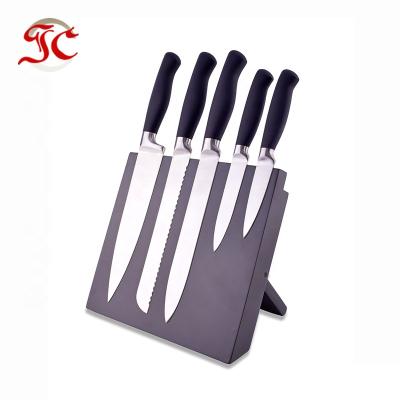 China Sustainable Newest Design Cooking Chef Knife Set With Magnetic Block for sale