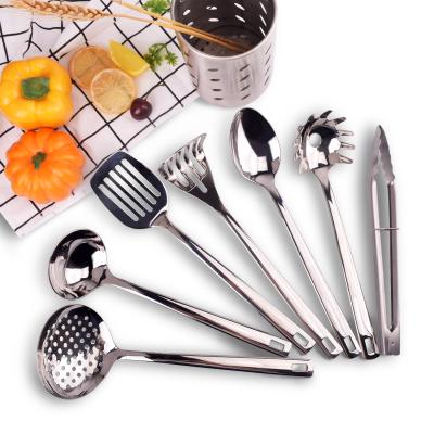 China Sustainable Modern Design Stainless Steel Kitchen Utensil Holder Set for sale