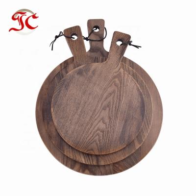 China Round Size High Quality Viable Food Grade Ash Wood Cutting Board for sale