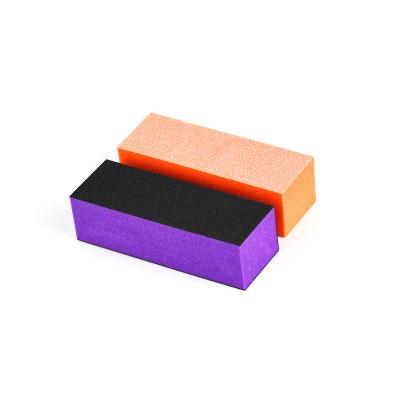 China Nail Salon 500 Pcs / Case Professional Disposable 3 Ways Nail Buffer Sanding Block For Nail Beauty Salon for sale