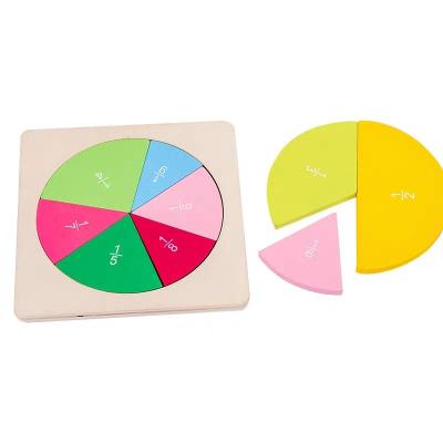 China Early Education Enlightenment Toys Partial Wooden Early Education Enlightenment Kids Puzzle Toys Math Board Shape Geometric Puzzle for sale