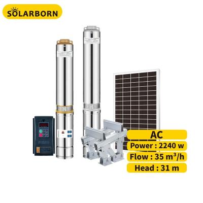 China Nice Agriculture Solarborn Price 35m3/h Power Panels Solar Water Pump For Irrigation for sale