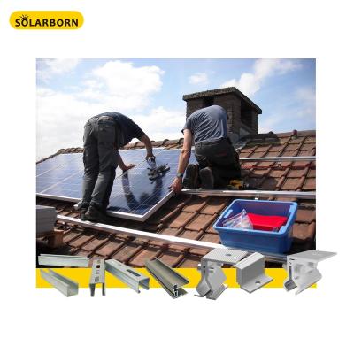 China Solarborn Waterproof Best Selling Structure Panel Accessories Solar Mounting System for sale