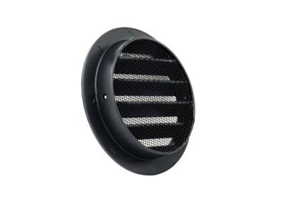 China Aluminium external air wall grille diameter 150 BLACK for sale