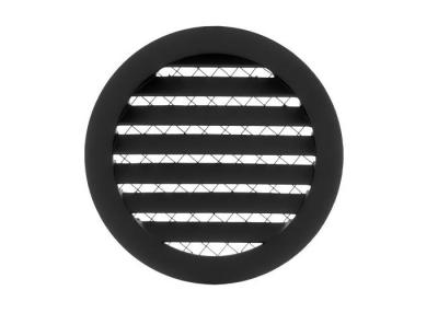 China Outside air ventilation grilles aluminium 150mm Black for sale