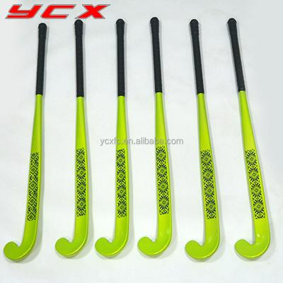 China New popular junior equipment one piece 3k woven field hockey sticks in white factory sale 38 hockey sticks china for sale