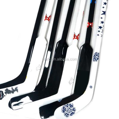 China 75% Carbon Fiber One Piece Indoor Non Woven Goalie Ice Hockey Stick Hockey Goalie Composite Equipment for sale