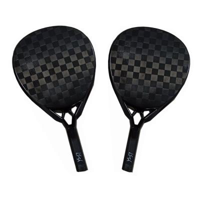 China Wholesale One Piece EVA Personalized Customization Diamond Carbon Fiber Tennis Padel Racket for sale