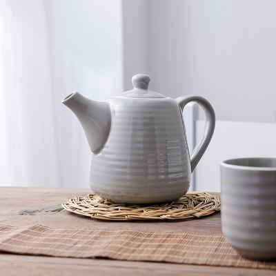 China Sustainable Hot Sale Restaurant Used Custom Ceramic Teaware 800ml Teapot With Custom Logo for sale