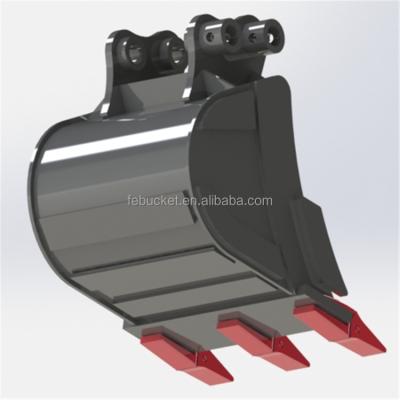 China For 1-2 Ton Mini Excavator 1.5 Ton Mini Excavator Standard Bucket Wide 300mm With Teeth for sale