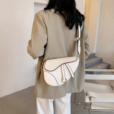 China PU Leather Shoulder Bags Fashion Cross High Quality Outdoor Activites Belt Double - Body Handbag Women Saddle Bags for sale