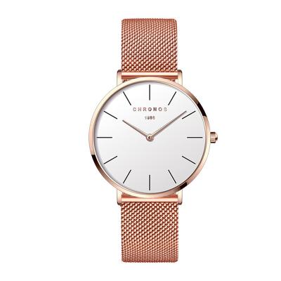 China Waterproof simple watches for fashion leather unique factory women's wrist band direct women's watch for sale