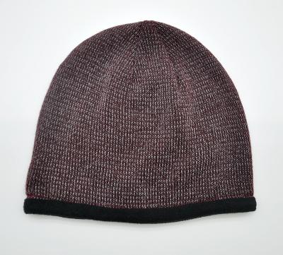 China Casual Complete Reflective Beanie High Quality with Woven Label Warm Fleece Lining for sale