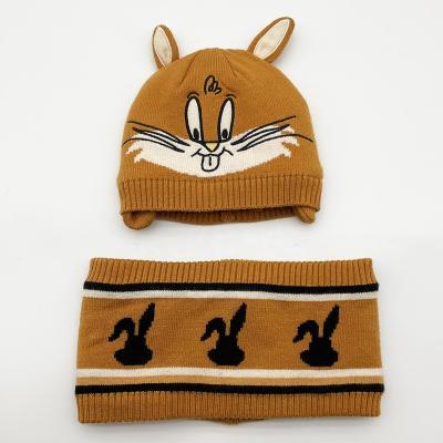 China Jacquard Custom Beanie Neck Warmer Set with Cusotomer Embroidery  Logo for sale