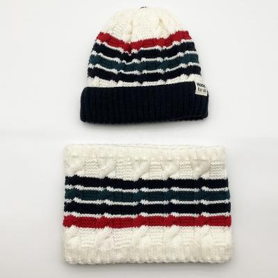 China Jacquard Custom Beanie Neck Warmer Set with Cusotomer Embroidery  Logo for sale