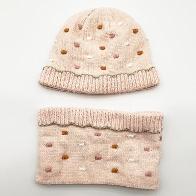 China Plain Custom Beanie Neck Warmer Set with Cusotomer Embroidery  Logo for sale