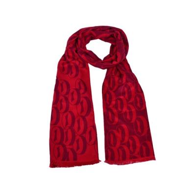 China Casual Unisex High Quality Polyester Scarf with Customized Logo Throughout for sale