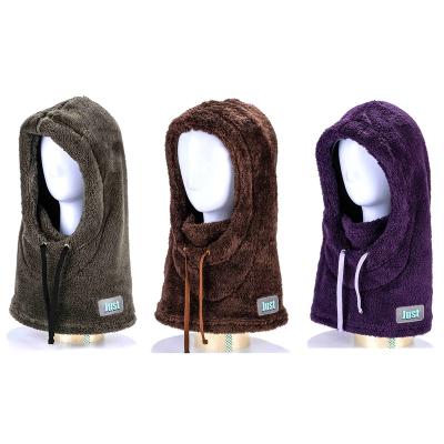 China COMMON Thick Fleece Hood Balaclava Winter Windproof Mask Neck Cover Hat Balaclava for sale