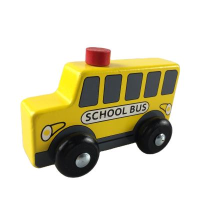 China Educational TAXI SOLID WOODEN TRUCK TOY for sale