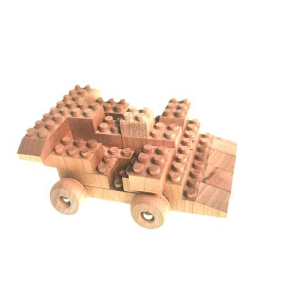 China 2022 Construction Toy 2022 STEM Racing Car Eco-Friendly Solid Wooden Building Toy For Children XYT1151 for sale