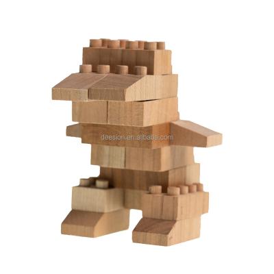 China Construction toy 2022 STEM solid wood pengiun eco friendly building DIY toy for children XYT1161 for sale