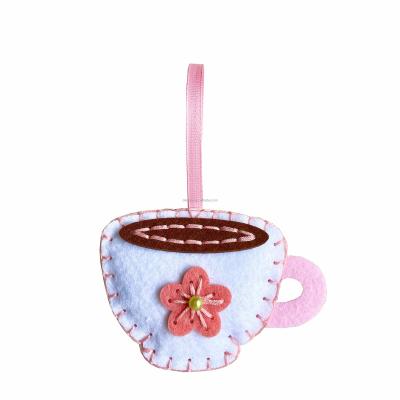 China Educational NONE-TOXIC KIT ECO-FRIENDLY COFFEE TIME READY DIY READY TO STITCH LEARN TO SEW ART AND CRAFTING FOR KIDS for sale