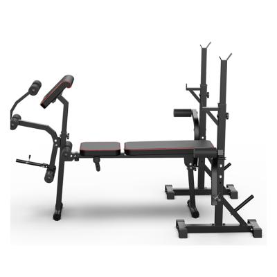 China Steel Frame Multifunctional Weightlifting Bed Rack Squat Press Bench for sale